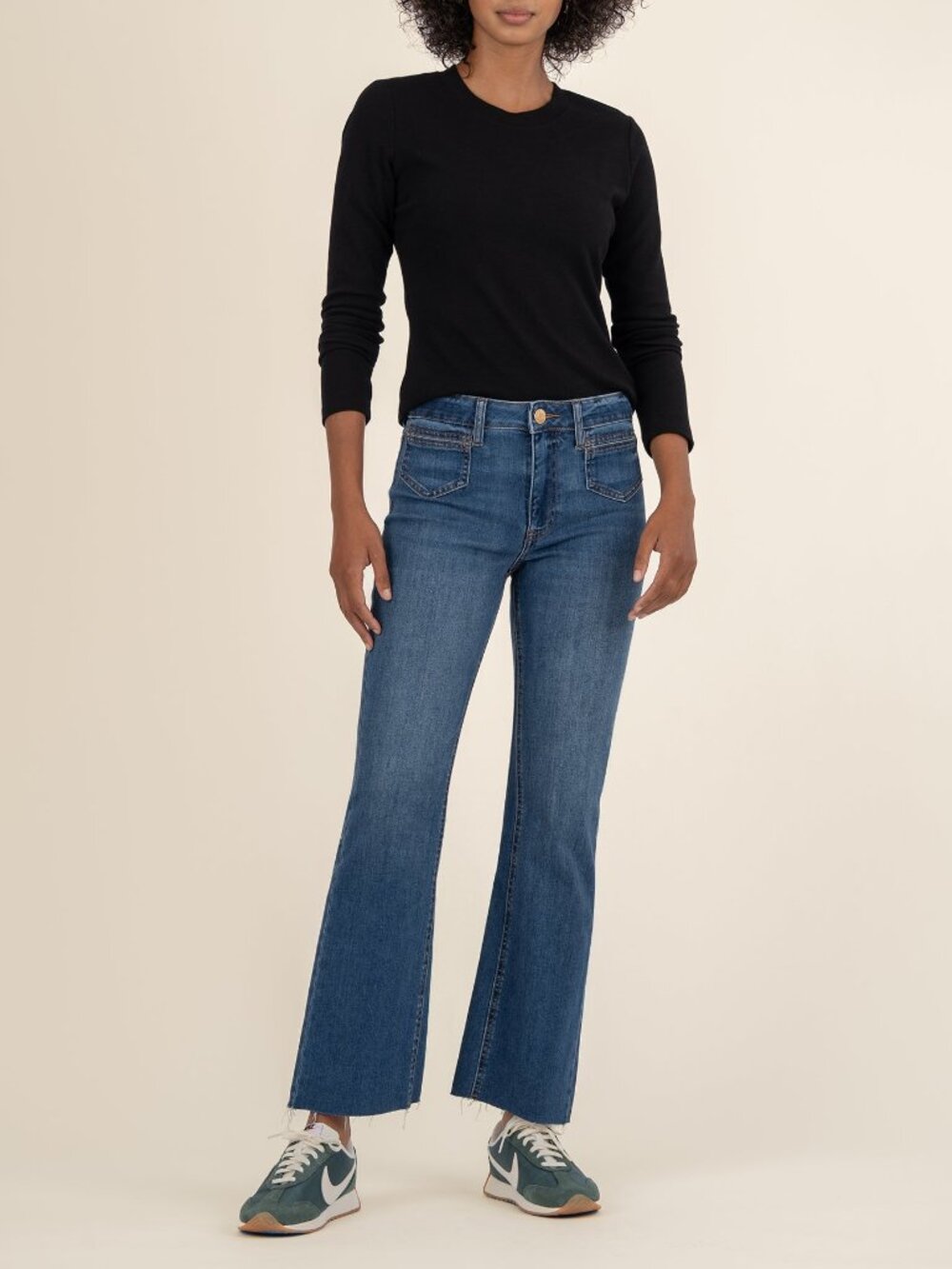 Kut from the Kloth Kelsey High Rise Ankle Flare in Unbreakable Wash Size 44 / Un